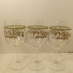 Portmeirion Botanic Garden Rosa Canna Dog Rose Wine Glasses 3